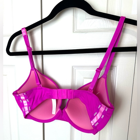New PINK Victoria’s Secret Wear Everywhere Push Up Bra Magenta Pink Padded Wire - Picture 10 of 16